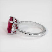 4.21 Ct. Ruby Ring, Platinum 950 4