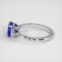 2.12 Ct. Blue Sapphire Ring, Platinum 950 4