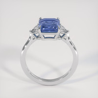 3.52 Ct. Blue Sapphire Ring, Platinum 950 3