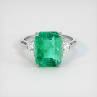 3.70 Ct. Emerald Ring, Platinum 950 1