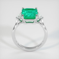 3.70 Ct. Emerald Ring, Platinum 950 3