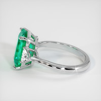 3.70 Ct. Emerald Ring, Platinum 950 4
