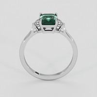 2.12 Ct. Green Sapphire Ring, Platinum 950 3
