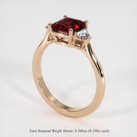 1.71 Ct. Gemstone Ring, 14K Rose Gold 2