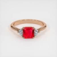 1.22 Ct. Ruby Ring, 14K Rose Gold 1