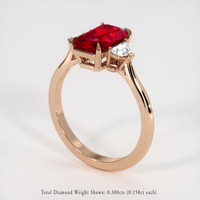 2.01 Ct. Ruby Ring, 14K Rose Gold 2