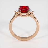 2.01 Ct. Ruby Ring, 14K Rose Gold 3