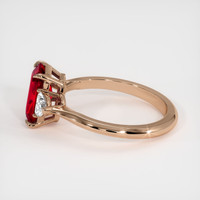 2.01 Ct. Ruby Ring, 14K Rose Gold 4