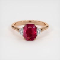 2.31 Ct. Ruby Ring, 14K Rose Gold 1