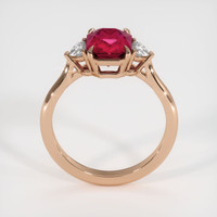 2.31 Ct. Ruby Ring, 14K Rose Gold 3