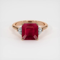 4.21 Ct. Ruby Ring, 14K Rose Gold 1