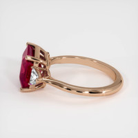 4.21 Ct. Ruby Ring, 14K Rose Gold 4