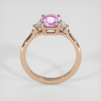 2.22 Ct. Purplish Pink Sapphire Ring, 14K Rose Gold 3