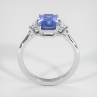 3.04 Ct. Blue Sapphire Ring, 14K White Gold 3