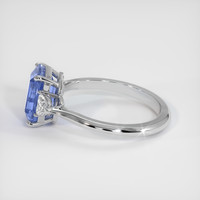 3.04 Ct. Blue Sapphire Ring, 14K White Gold 4