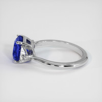 2.58 Ct. Sapphire Ring, 14K White Gold 4