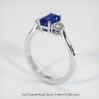 1.46 Ct. Sapphire Ring, 14K White Gold 2