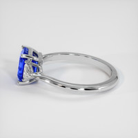 2.06 Ct. Blue Sapphire Ring, 14K White Gold 4