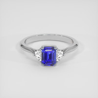 1.20 Ct. Blue Sapphire Ring, 14K White Gold 1