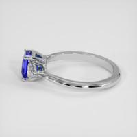 1.20 Ct. Blue Sapphire Ring, 14K White Gold 4
