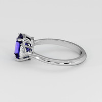 2.32 Ct. Blue Sapphire Ring, 14K White Gold 4