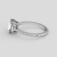 3.07 Ct. Bi Color Sapphire Ring, 14K White Gold 4