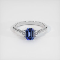 0.93 Ct. Sapphire Ring, 14K White Gold 1