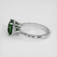 3.66 Ct. Green Sapphire Ring, 14K White Gold 4