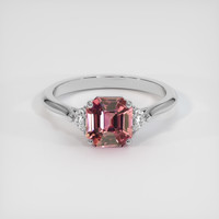 2.56 Ct. Sapphire Ring, 14K White Gold 1