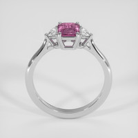 0.94 Ct. Purplish Pink Sapphire Ring, 14K White Gold 3