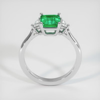 1.25 Ct. Emerald Ring, 18K White Gold 3
