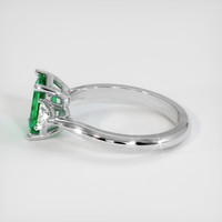 1.25 Ct. Emerald Ring, 18K White Gold 4