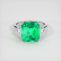 4.73 Ct. Emerald Ring, 18K White Gold 1