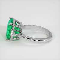 4.73 Ct. Emerald Ring, 18K White Gold 4