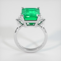 5.77 Ct. Emerald Ring, 18K White Gold 3
