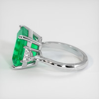5.77 Ct. Emerald Ring, 18K White Gold 4