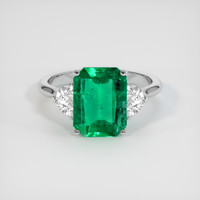 2.29 Ct. Emerald Ring, 18K White Gold 1