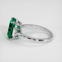 2.91 Ct. Emerald Ring, 18K White Gold 4