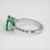 1.19 Ct. Emerald Ring, 18K White Gold 4