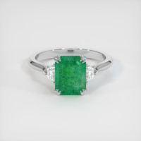 1.88 Ct. Emerald Ring, 18K White Gold 1