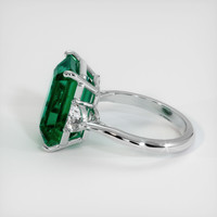 7.99 Ct. Emerald Ring, 18K White Gold 4