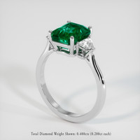 2.61 Ct. Emerald Ring, 18K White Gold 2