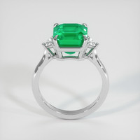 4.45 Ct. Emerald Ring, 18K White Gold 3