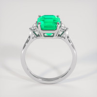 2.58 Ct. Emerald Ring, 18K White Gold 3