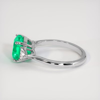 2.58 Ct. Emerald Ring, 18K White Gold 4