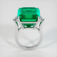 22.86 Ct. Emerald Ring, 18K White Gold 3