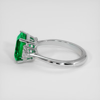 2.58 Ct. Emerald Ring, 18K White Gold 4