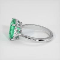 3.29 Ct. Emerald Ring, 18K White Gold 4
