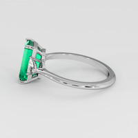 2.35 Ct. Emerald Ring, 18K White Gold 4