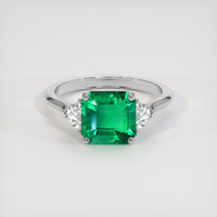 1.81 Ct. Emerald Ring, 18K White Gold 1